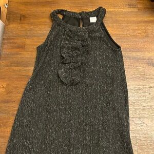 Zara girls overall dress with ruffles